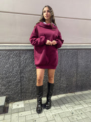 Maxi felpa oversize in neoprene 97085