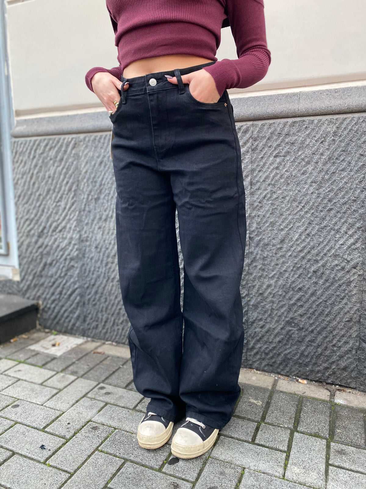 Jeans balloon black 2119