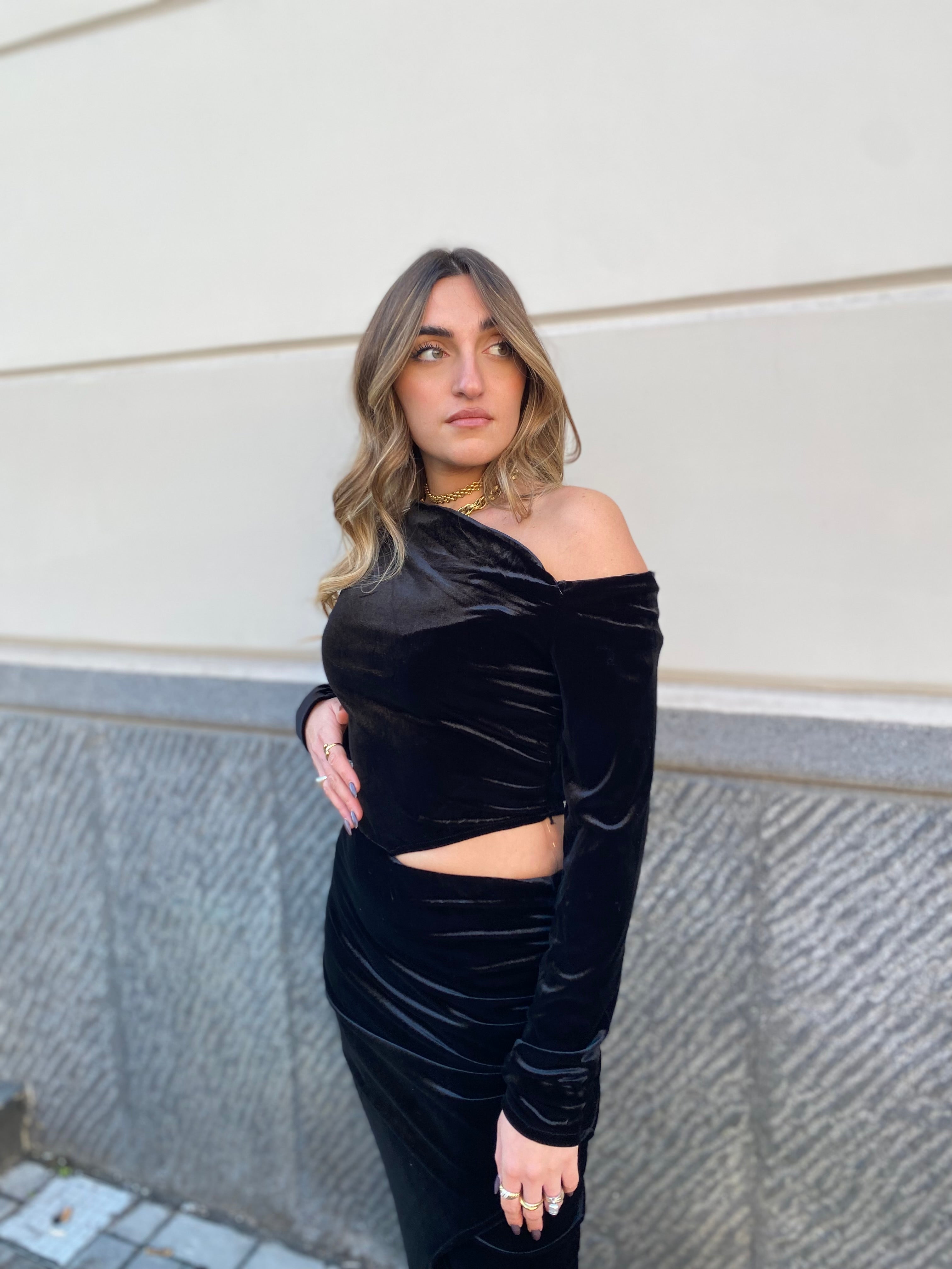 Abito lungo in ciniglia 13526