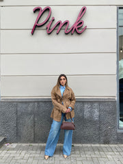 Jeans palazzo sabbiato 25206