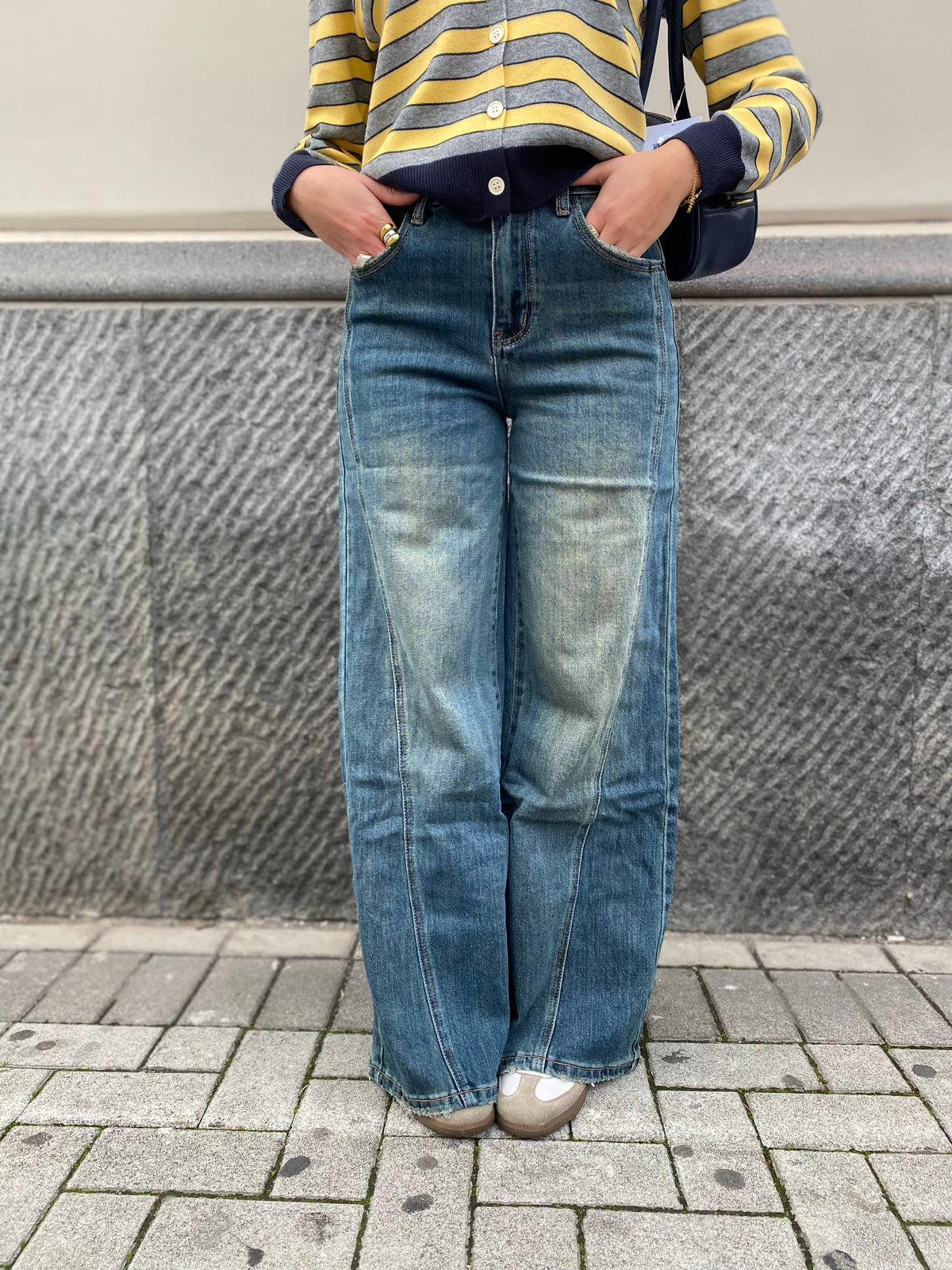 Jeans wideleg sabbiato 150