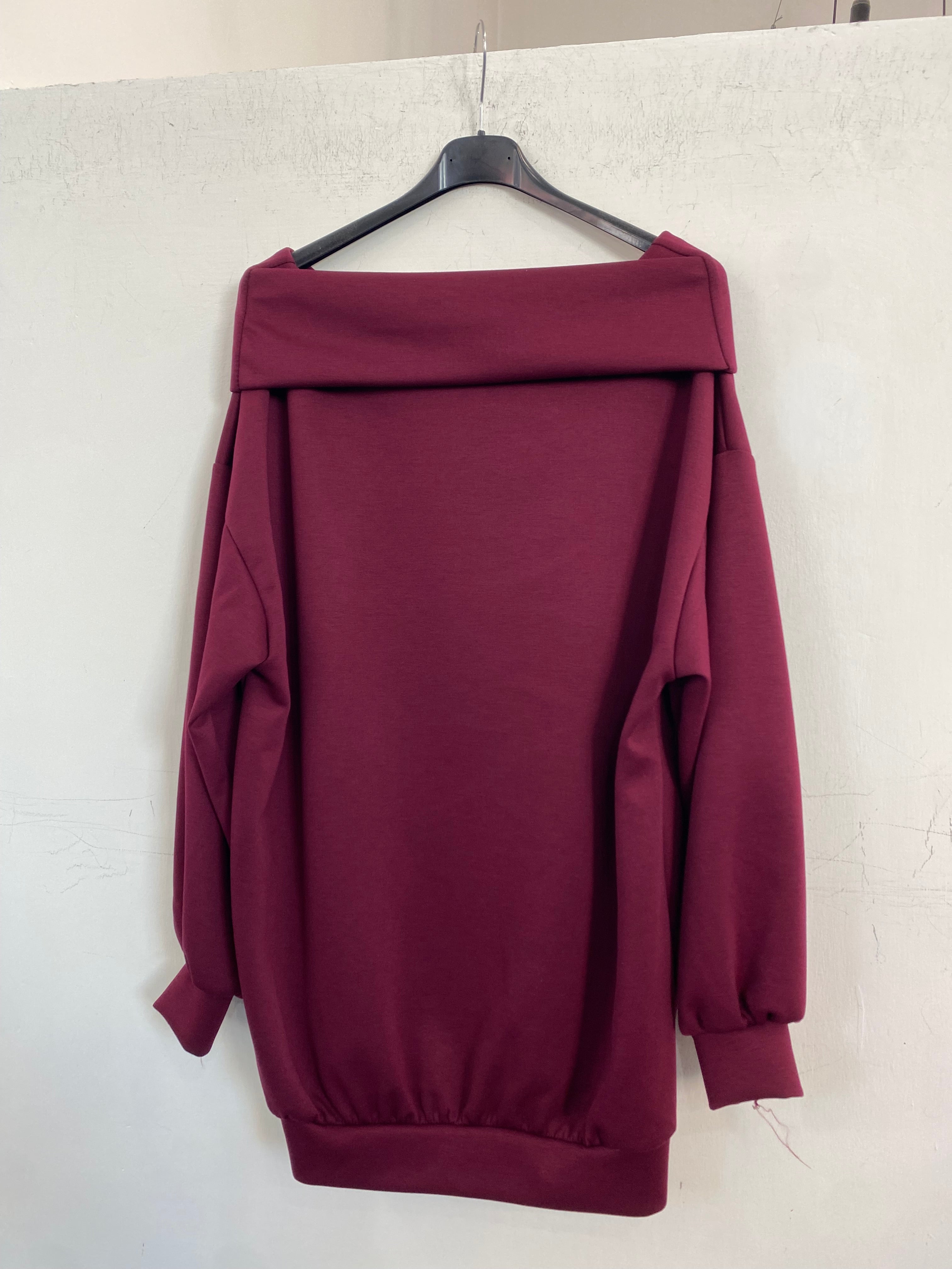 Maxi felpa oversize in neoprene 97085