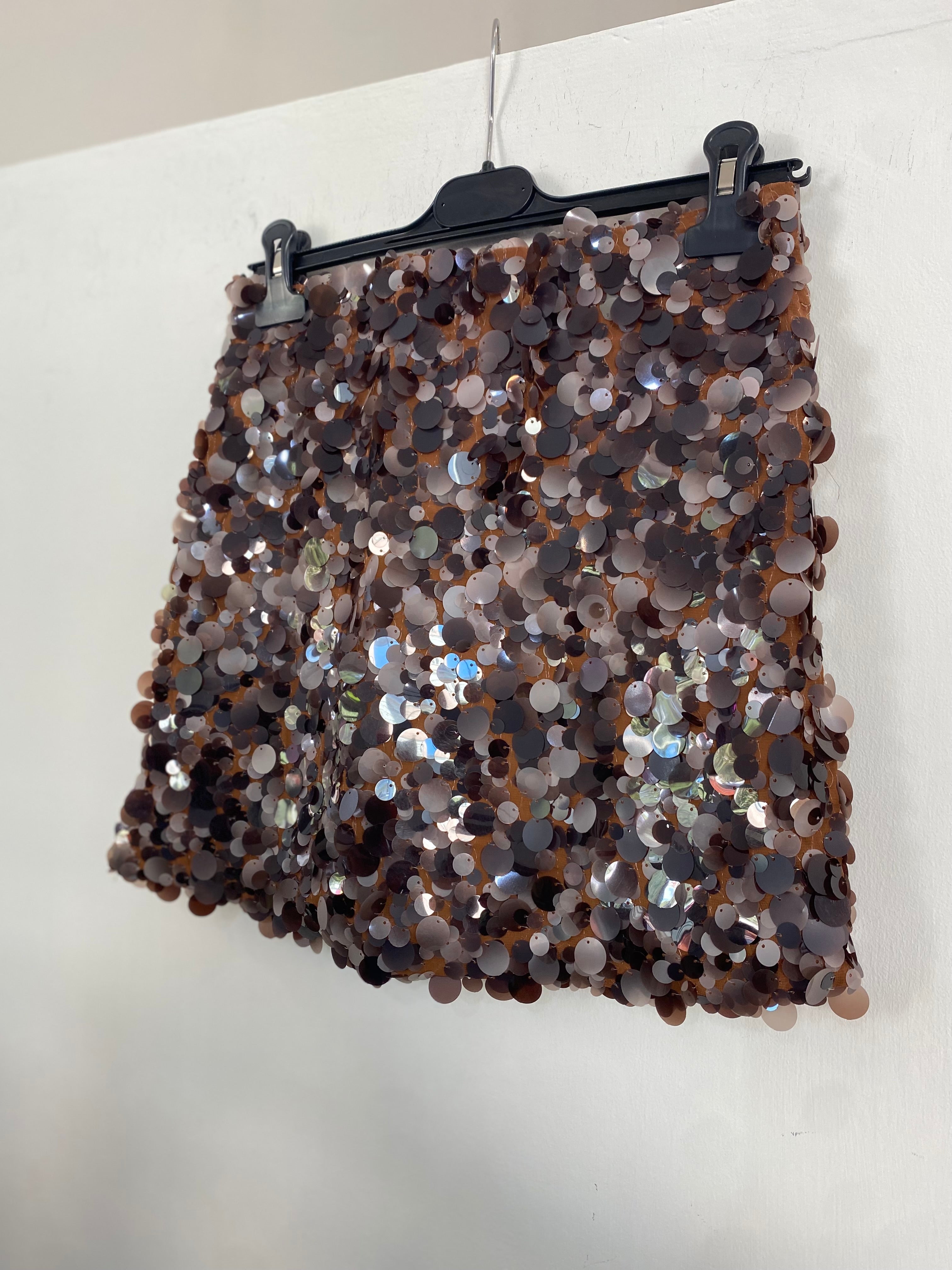 Mini gonna in paillettes 112606