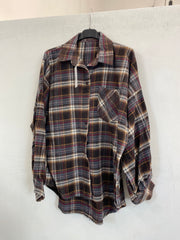 Camicia flanella oversize 24616