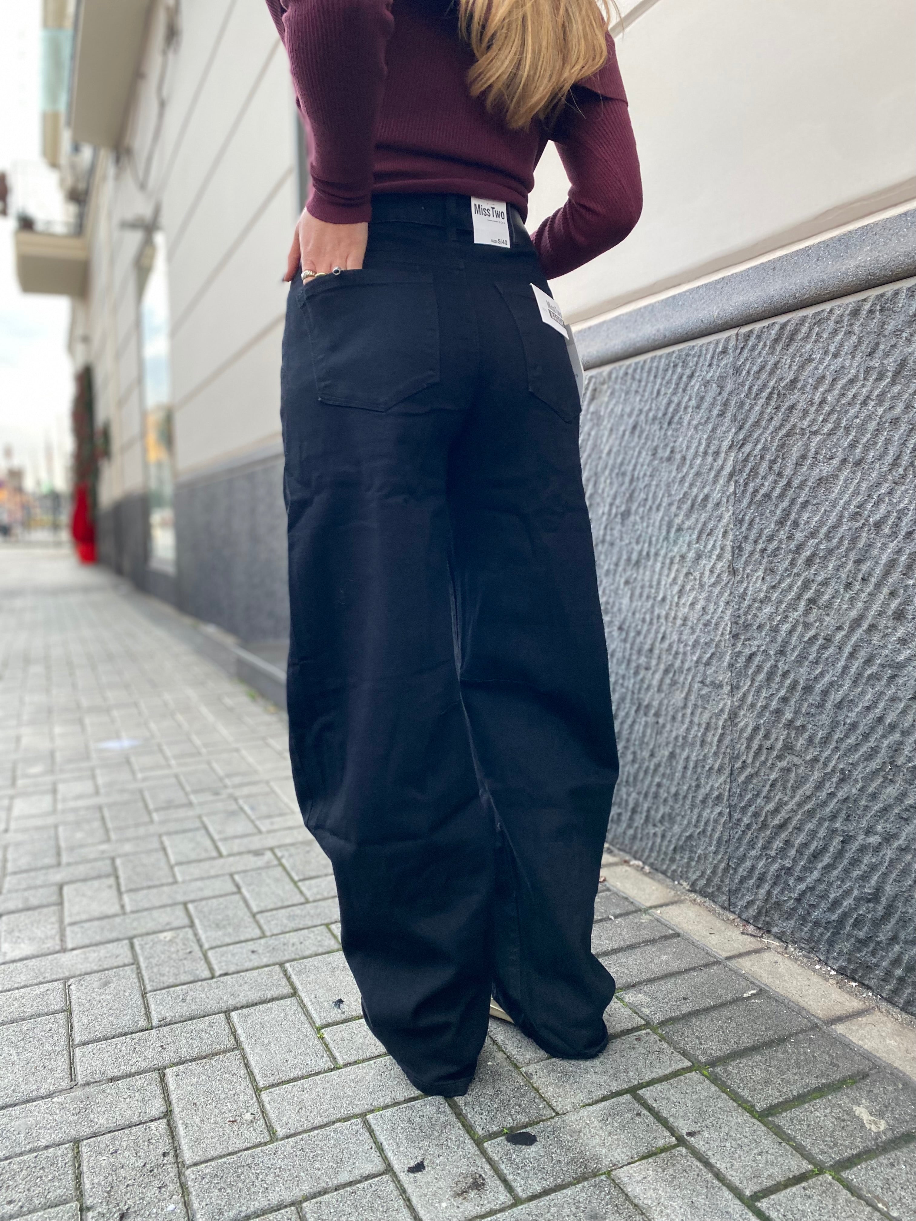 Jeans balloon black 2119