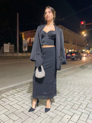 Gonna lunga di brillantini 15648