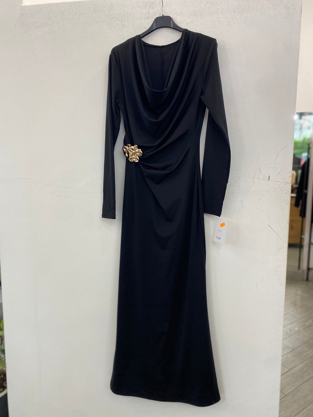 Long dress con drappeggio 43425