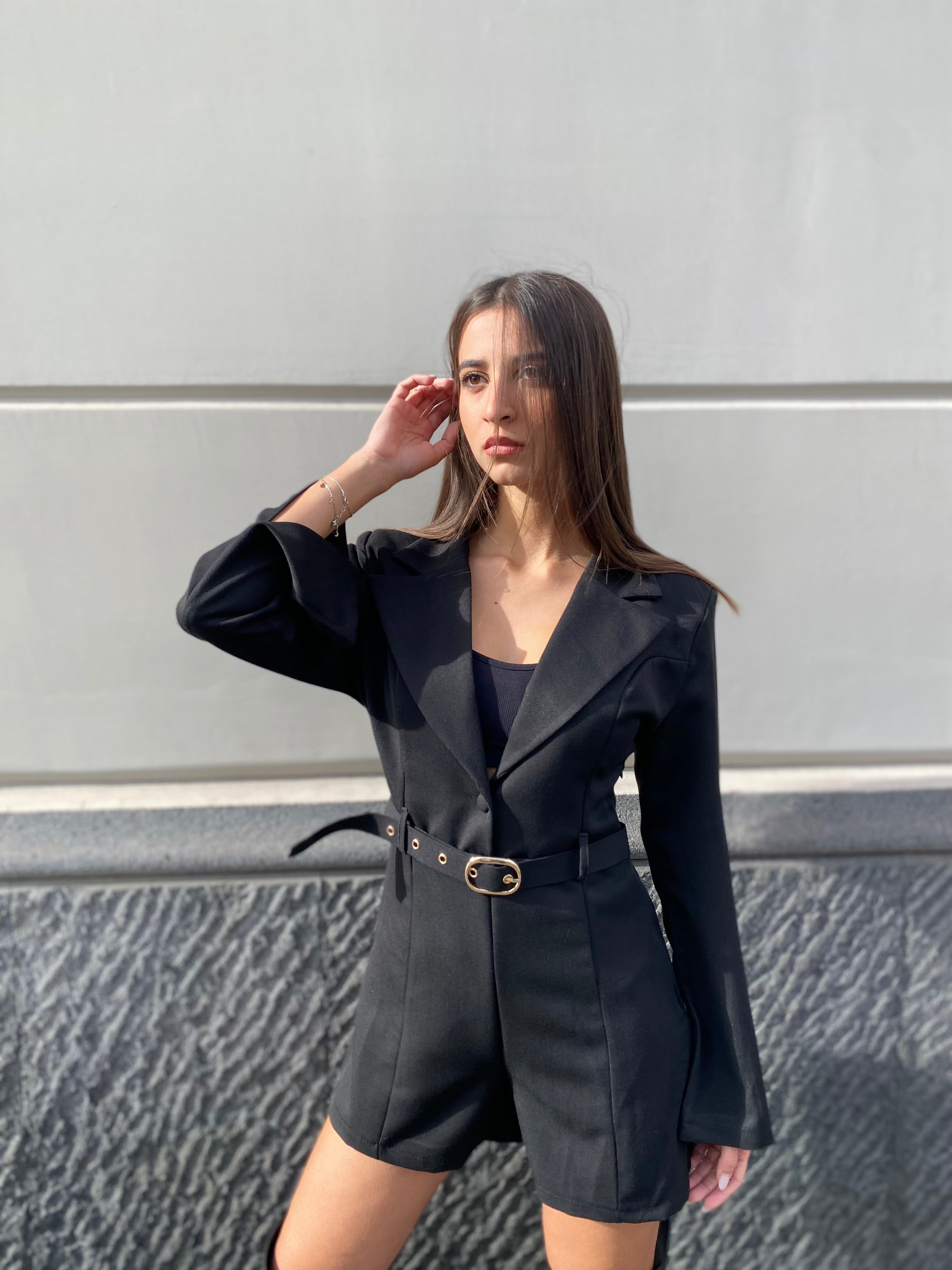 Tutina blazer con cintura 618