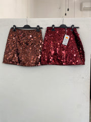 Mini gonna di paillettes 25043