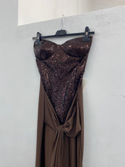 Long dress con paillettes 2035