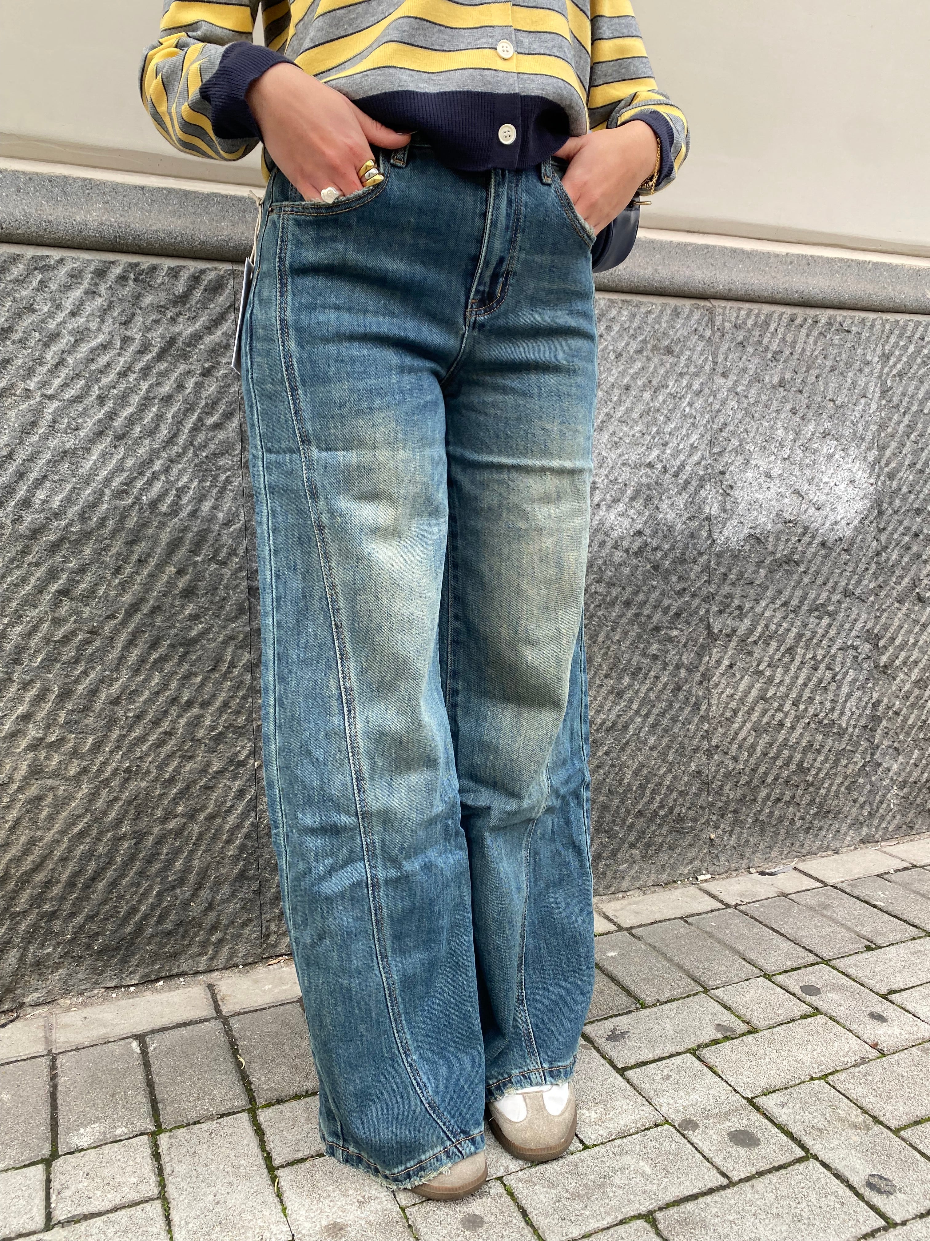 Jeans wideleg sabbiato 150