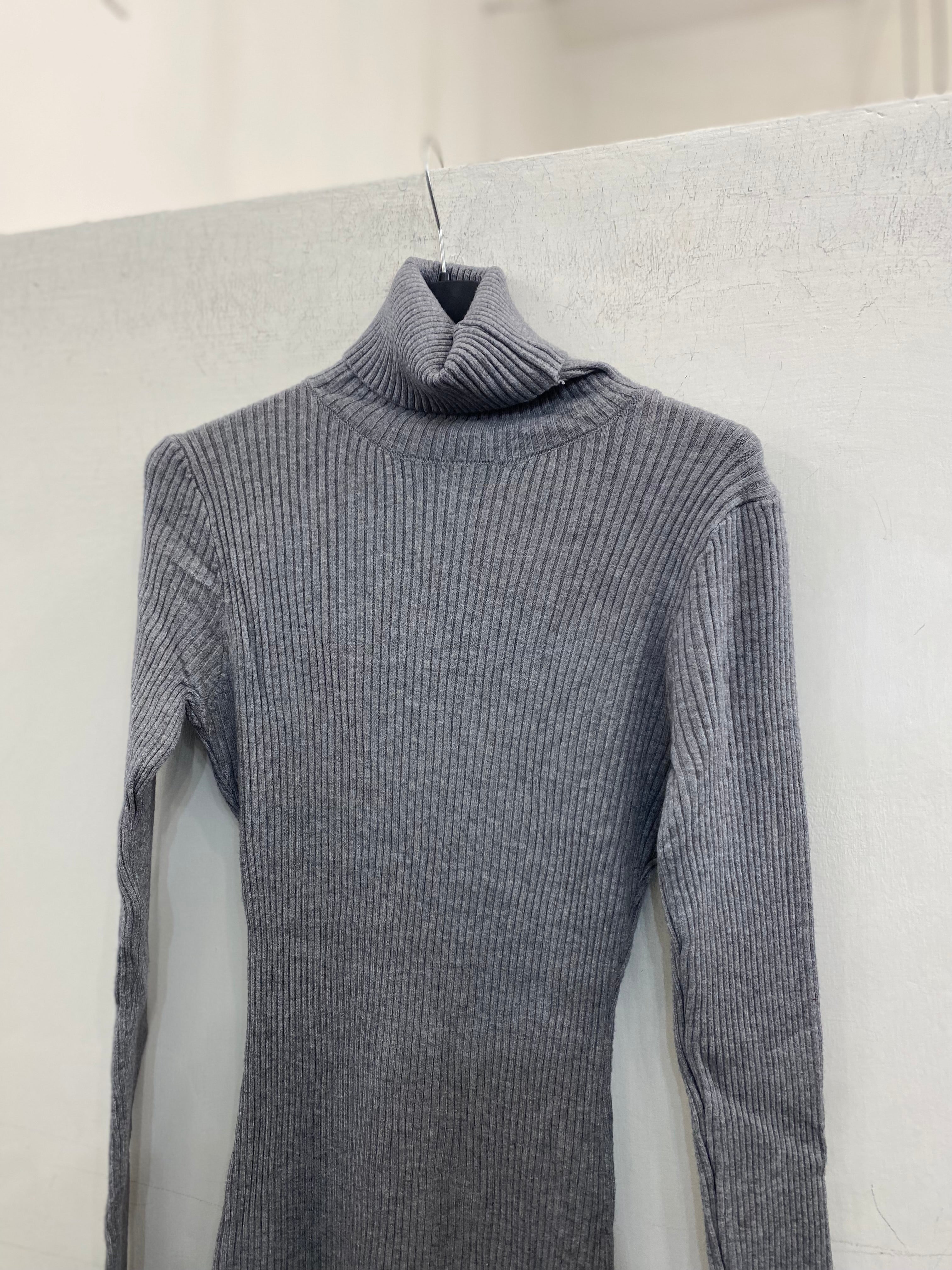 Abito di maglia a costine elasticizzato 2019