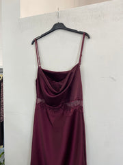 Abito pizzo e raso lungo 321