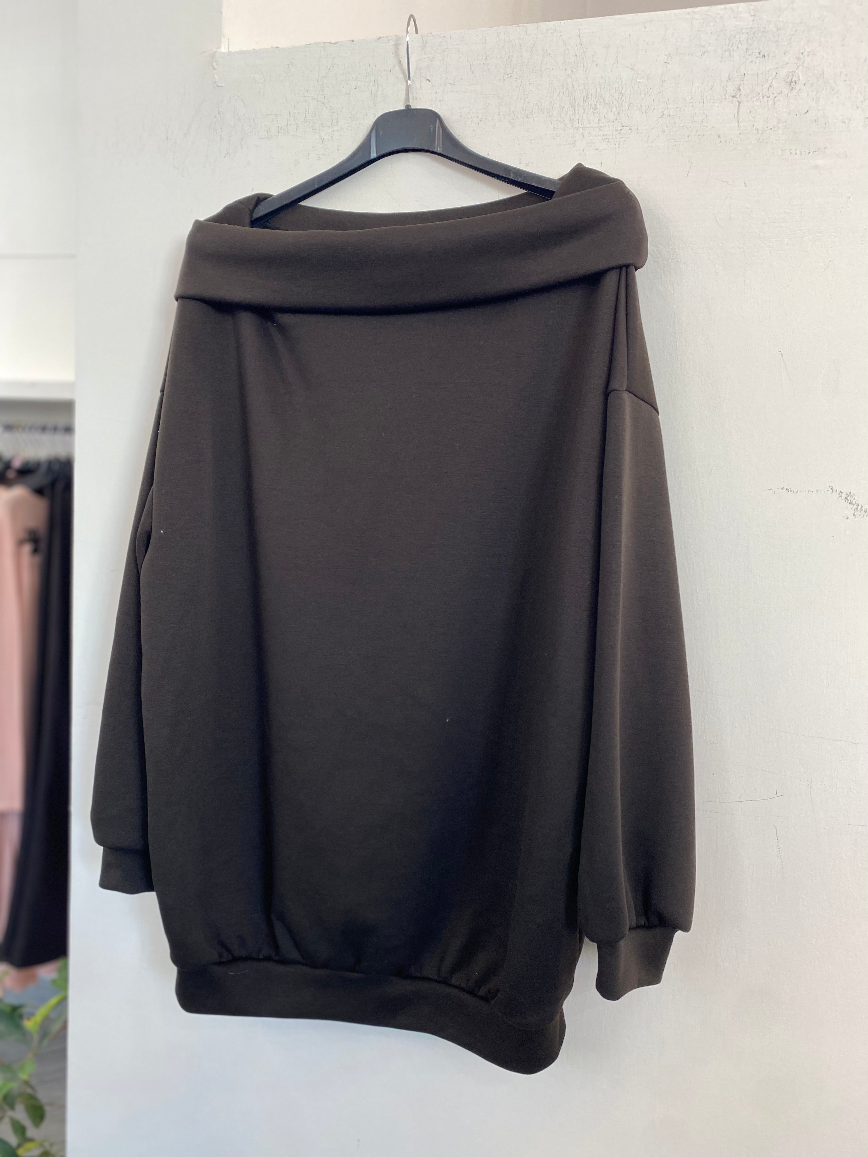 Maxi felpa oversize in neoprene 97085