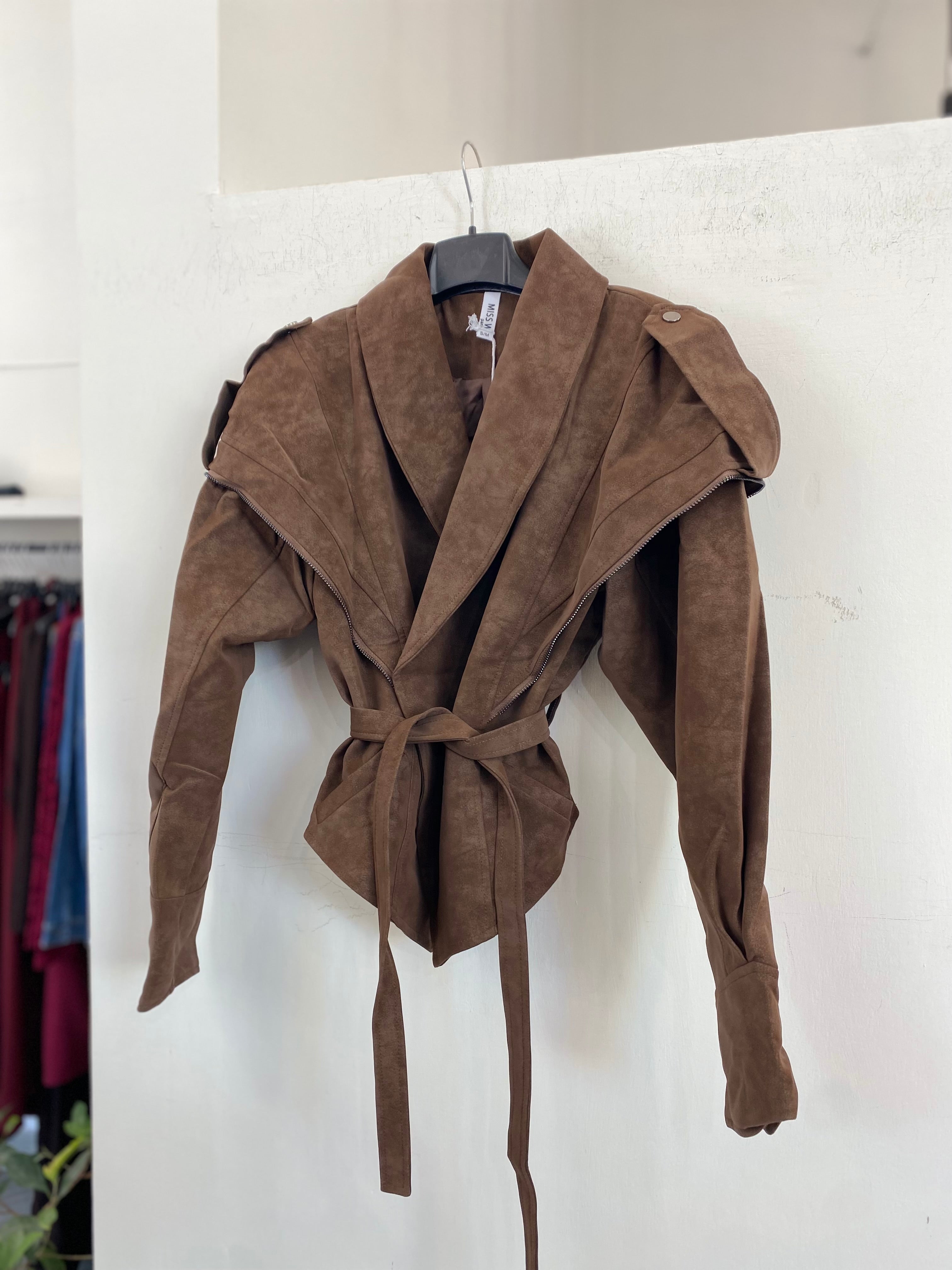 Jacket modello chiodo oversize 9206