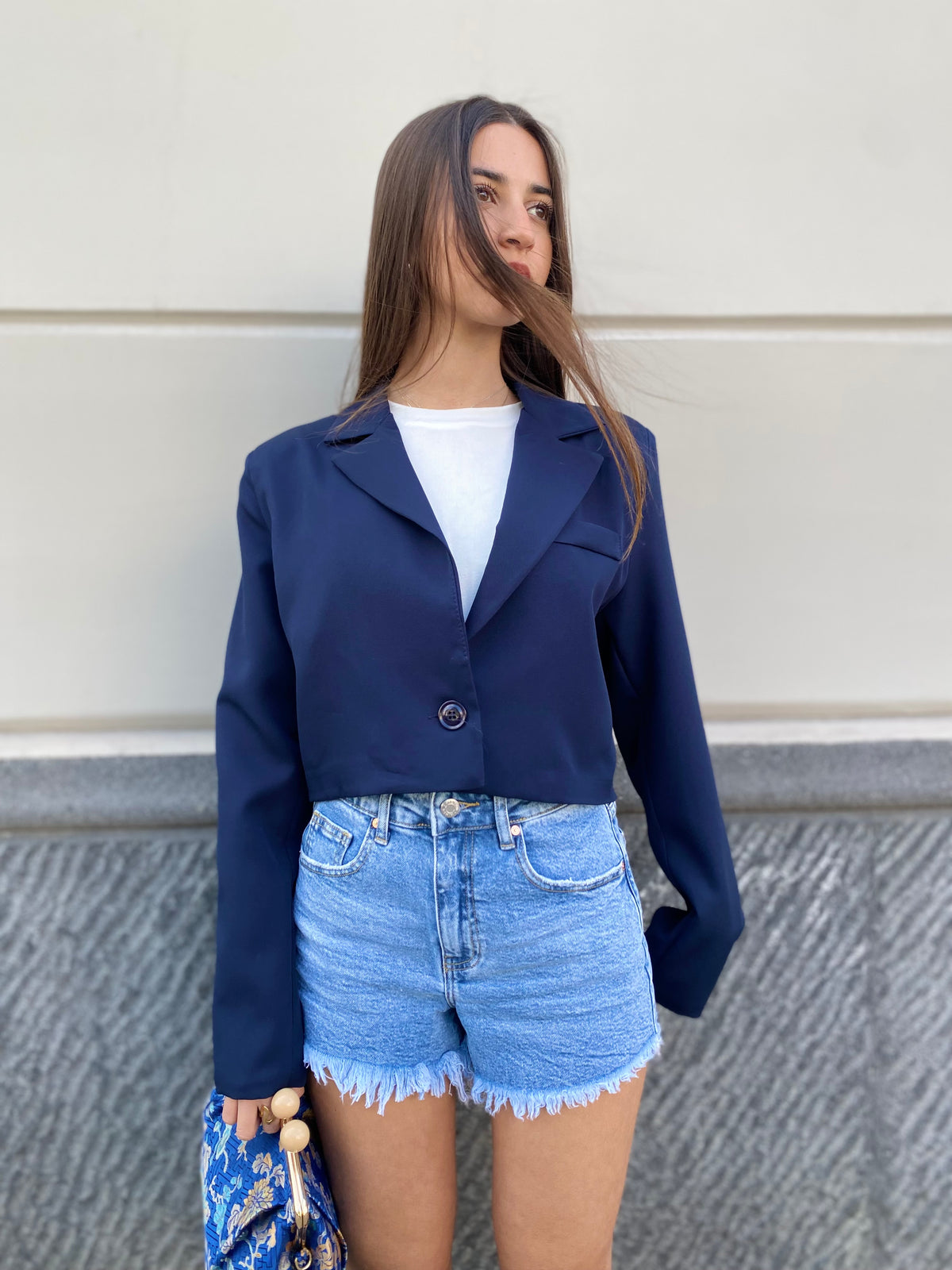 Short in denim