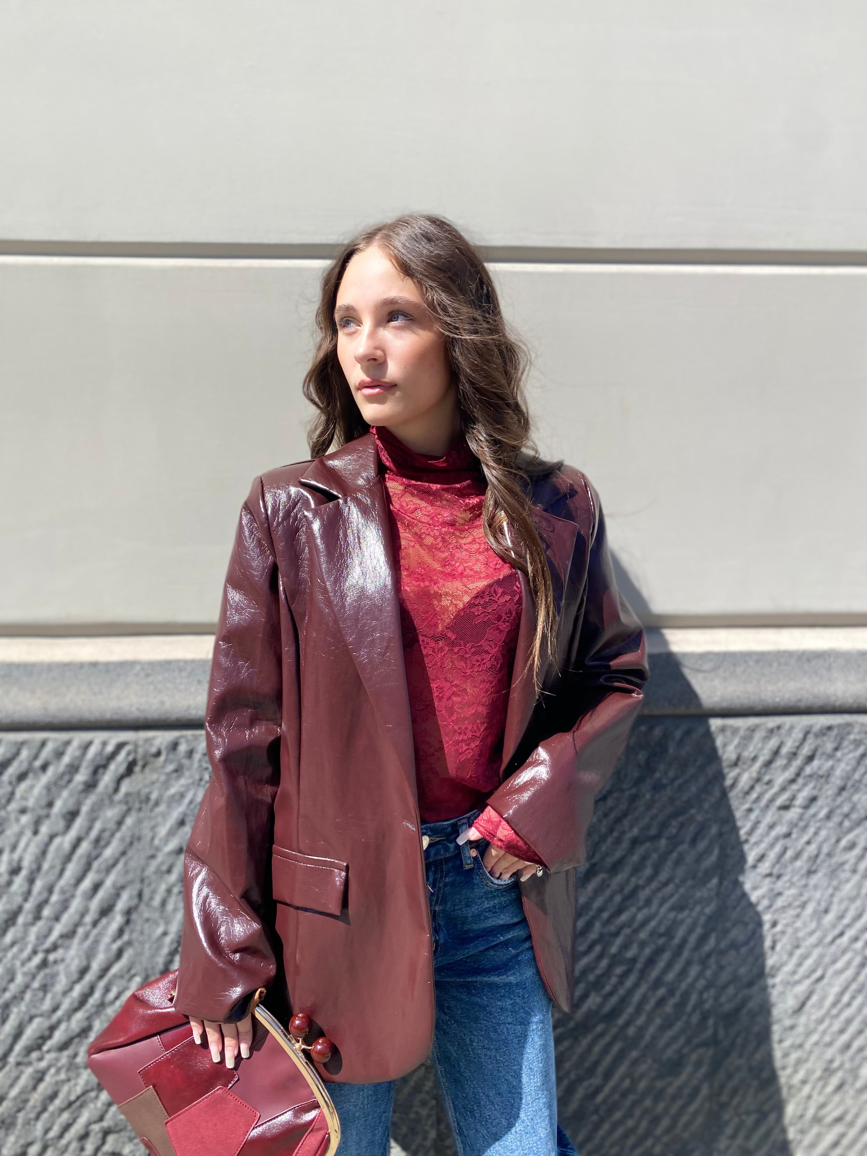 Blazer in vernice 5181