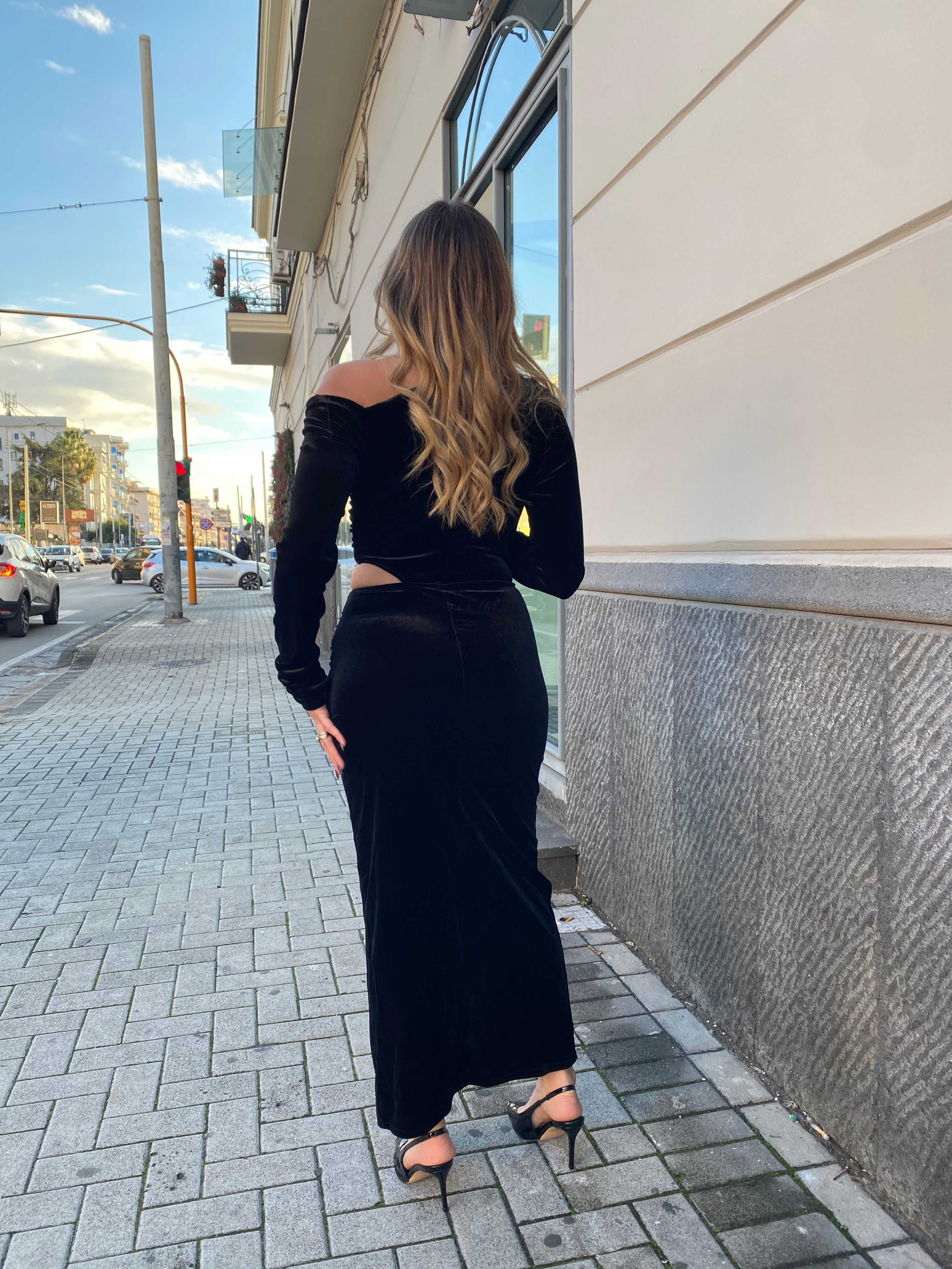 Abito lungo in ciniglia 13526