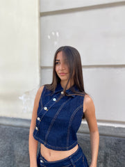 Gilet chiusura diagonale 131