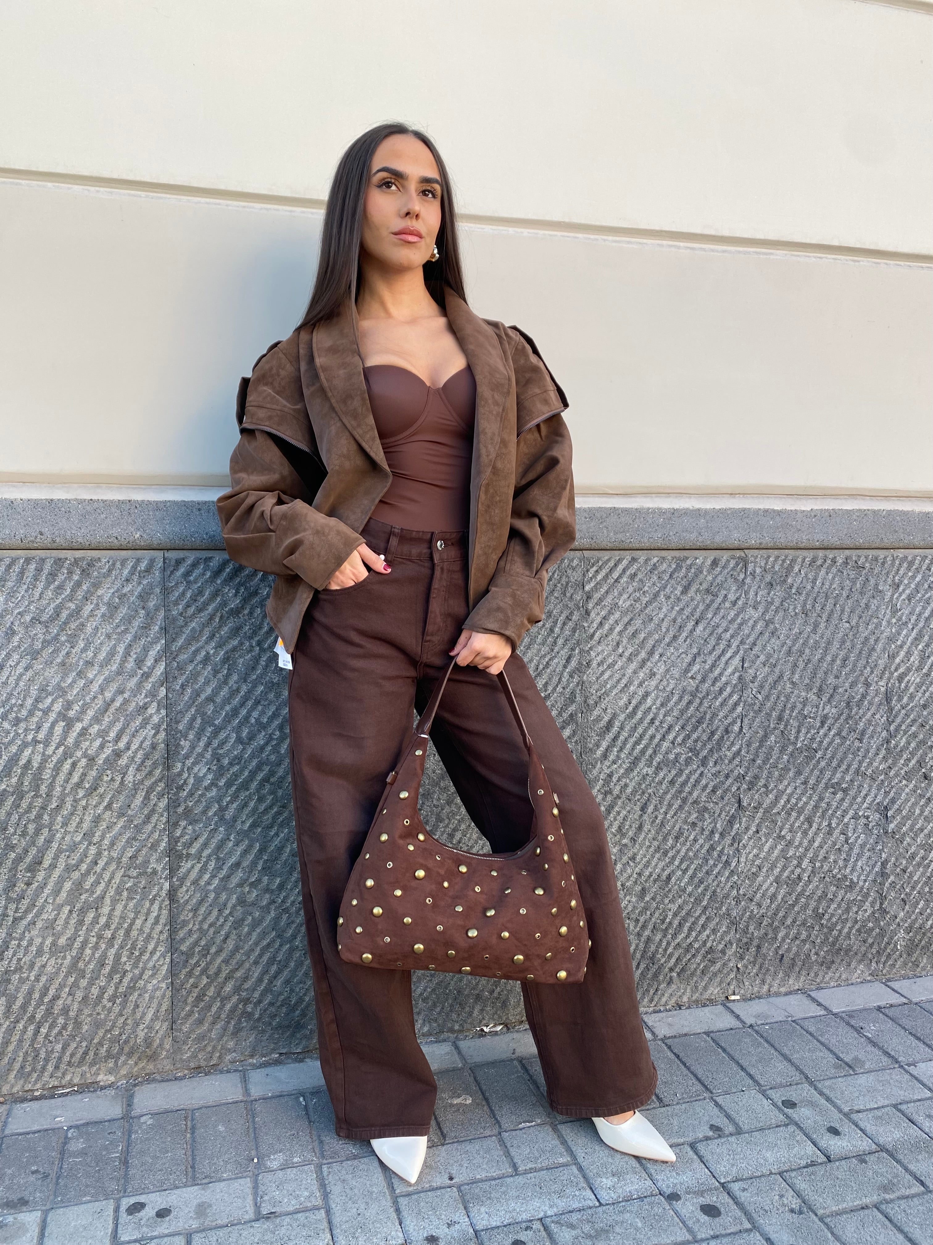 Jacket modello chiodo oversize 9206