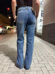 Jeans wide leg sabbiato 8907