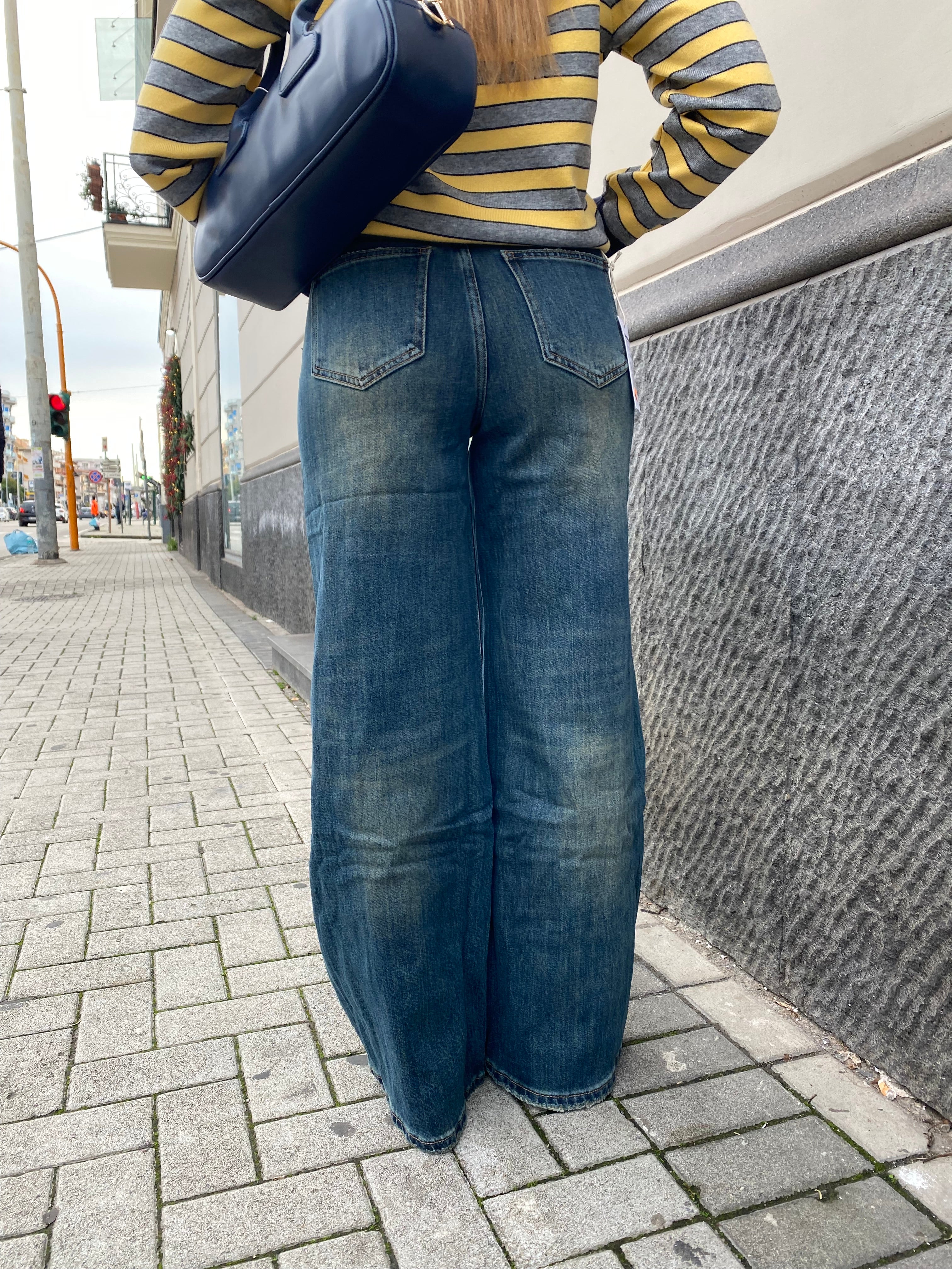 Jeans wideleg sabbiato 150