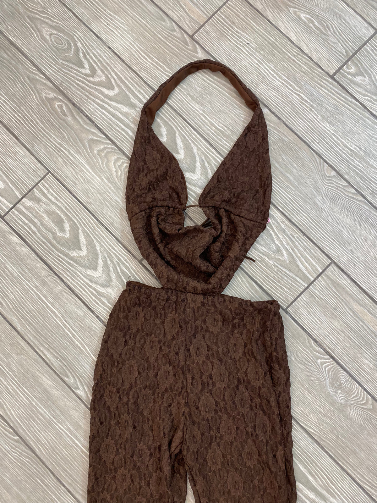 Jumpsuit in pizzo ricamato 19216
