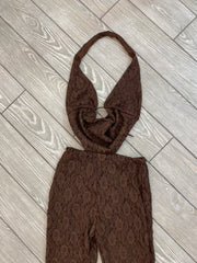 Jumpsuit in pizzo ricamato 19216