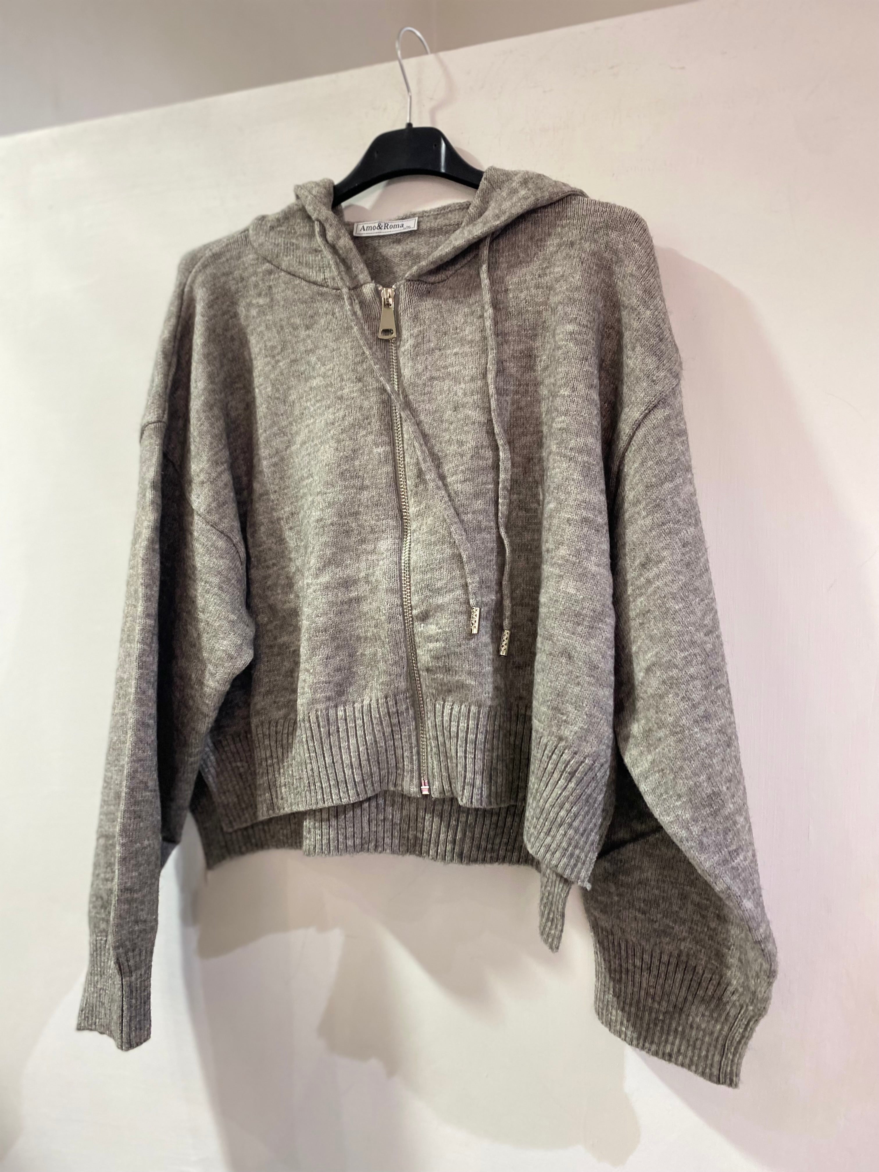 Cardigan con zip (5 colori)